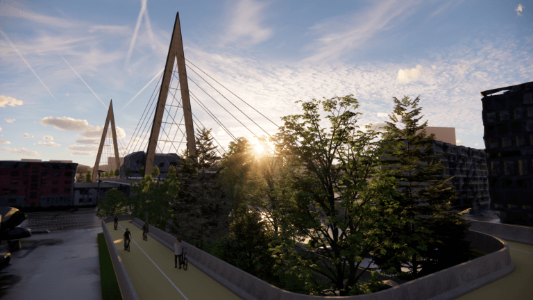 m3-ZT GmbH /// Visualisierung Brücke Salzburg Bahnhof